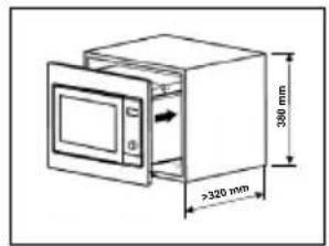 380 mm >320 mm