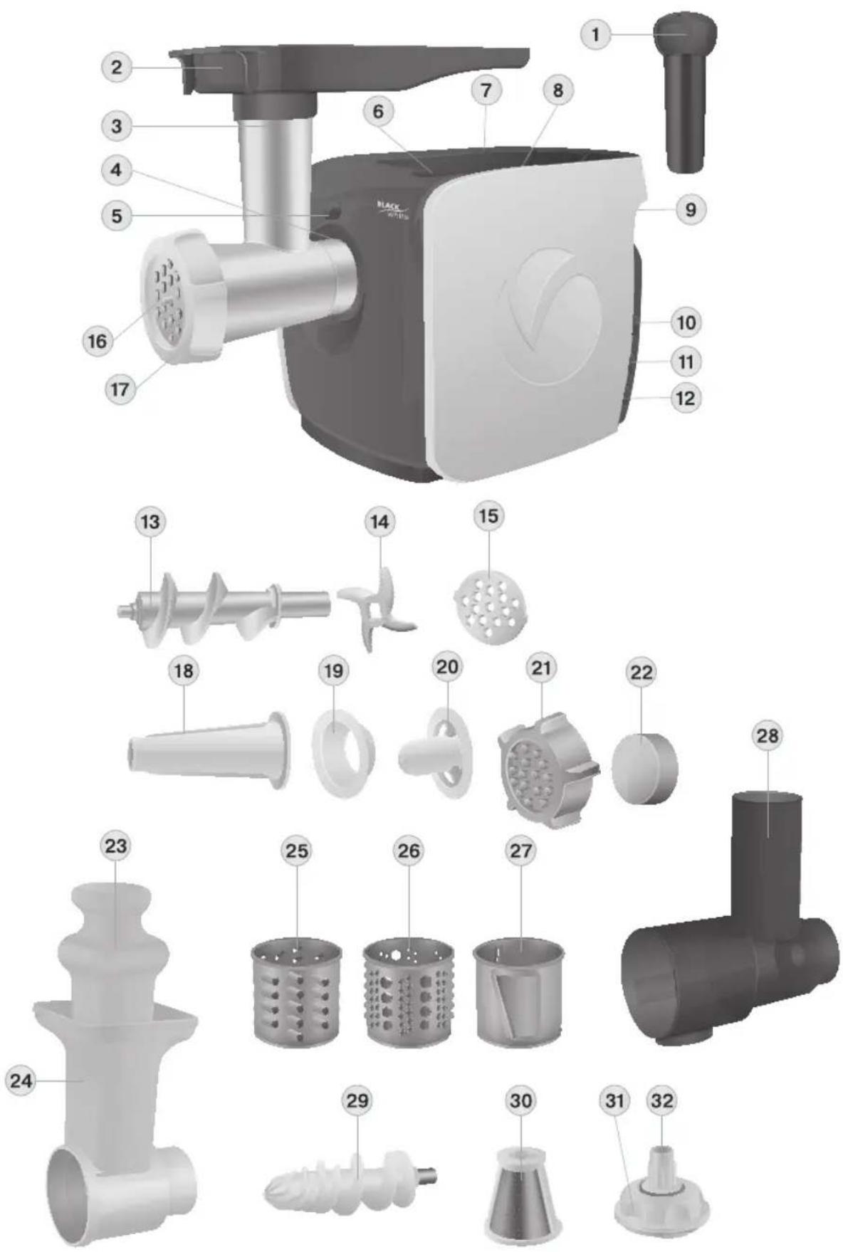 Vitek VT-3602 BW - Инструкция по эксплуатации - 1