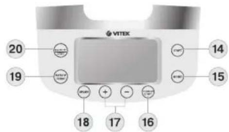 VITEK 20 19 18 17 16 15 14 13 12