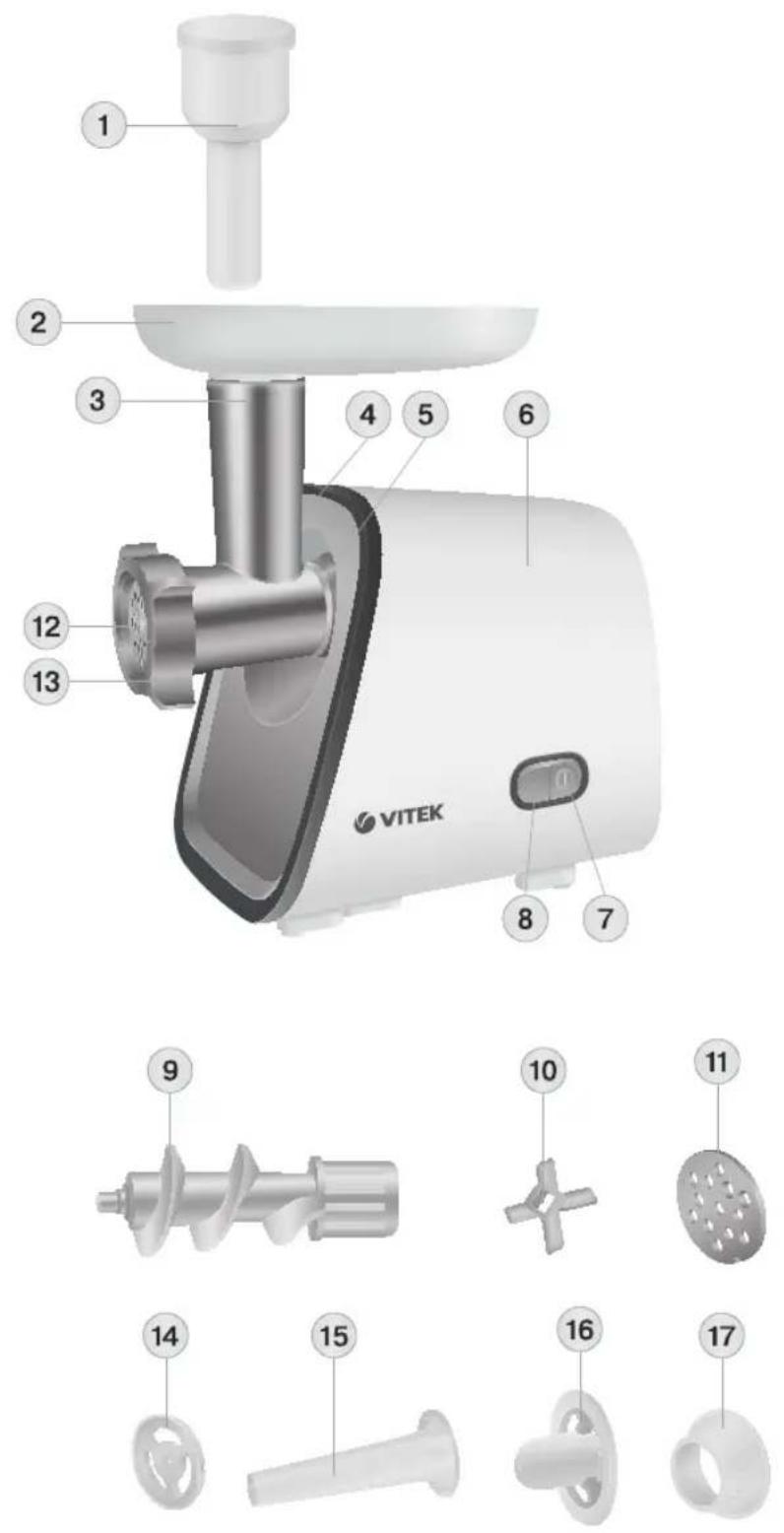 Vitek VT-3603 W - Инструкция по эксплуатации - 1