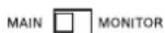 DYNACORD A 112A - SPEAKER MODE SELECTION SWITCH (MAIN/MONITOR) - 1
