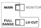 DYNACORD A 112A - SELECTION SWITCH FOR MAIN MODE (FULL RANGE/LOCUT) - 1