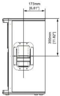 173mm [6.81°] 300mm [11.82°]
