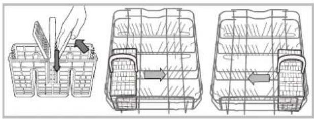 Hotpoint Ariston LSFF 9H124 CX EU - Cutlery basket - 1