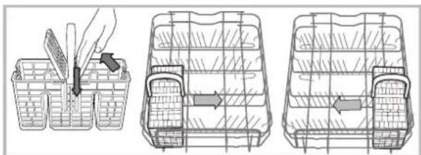 Hotpoint Ariston LSFF 9H124 CX EU - Cestino delle posate - 1