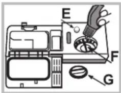 Hotpoint Ariston LSFF 9H124 CX EU - Wlewanie płynu nabłyszczającego - 1