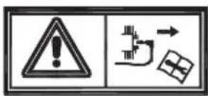 Warning sign with warning triangle and satellite icon, indicating electrical hazard or safety warning