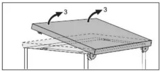 AEG F55410W0P - Hogyan távolítsuk el a készülék munkafelületét - 2