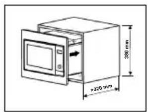 380 mm >320 mm