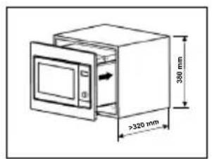 380 mm >320 mm