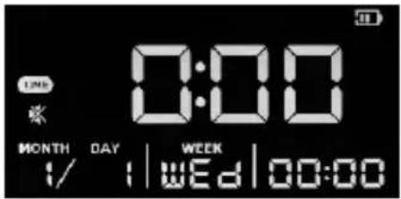 0:00 MONTH DAY WEEK / | wEd | 00:00