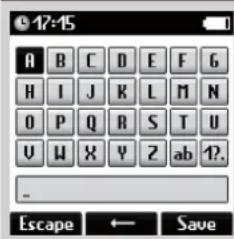 17:45 A B C D E F G H I J K L M N O P Q R S T U U W X Y Z ab 12. - Escape ← Save