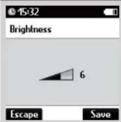 15:32 Brightness 6 Escape Save