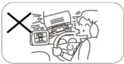Diagram showing a person using a car with a 'X' symbol crossed out, indicating no change or failure.
