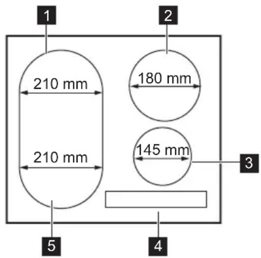 1 2 210 mm 180 mm 210 mm 145 mm 3 4 5