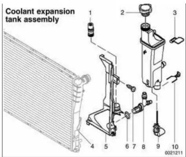 BMW 325i (2002) - Allow cooling system to cool before opening or draining system. - 4