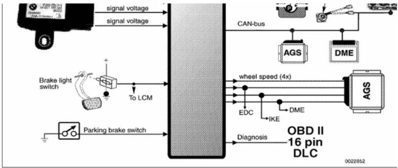 BMW 325i (2002) - DSC lateral acceleration sensor - 4