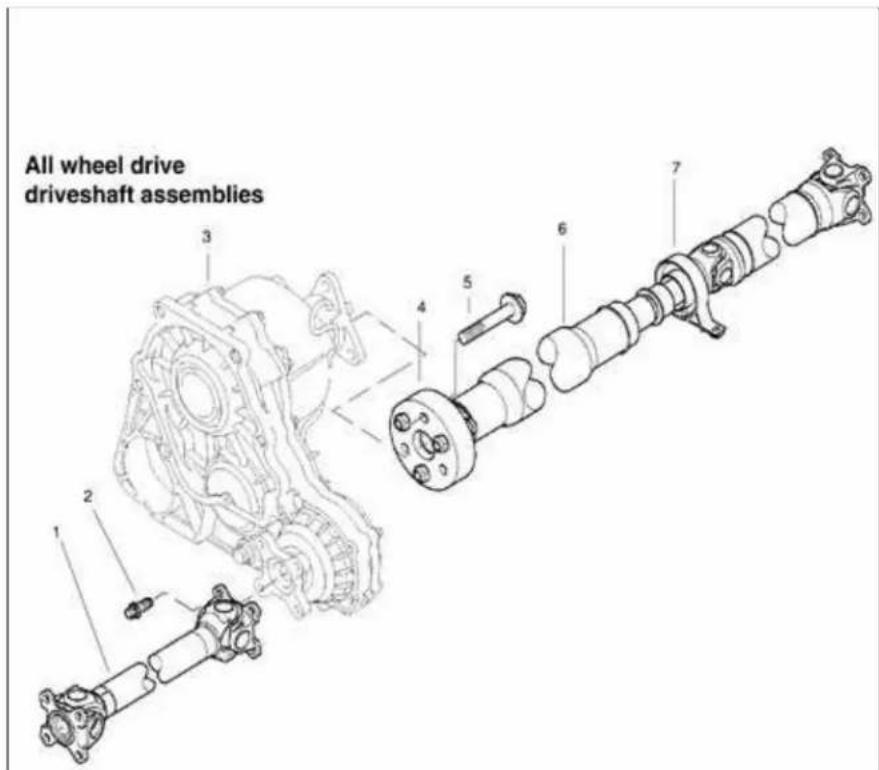BMW 325i (2002) - Front and rear driveshafts - 2