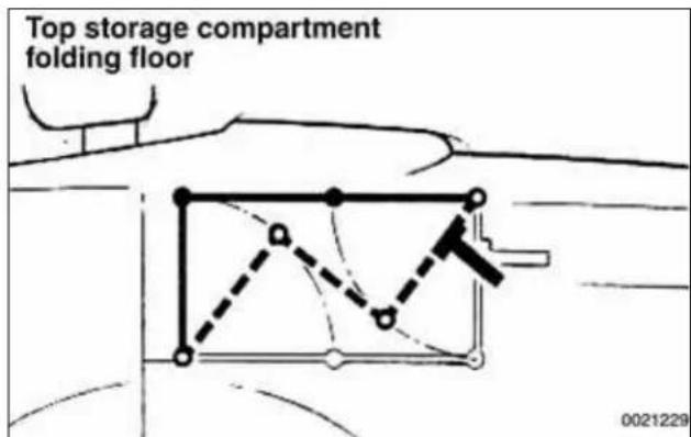 BMW 325i (2002) - Top storage compartment floor - 1