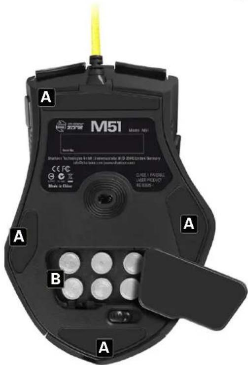 A M51 Model M51 A B A Made in China CATE 1 WABLE Laser PRODUCT 40.000-1