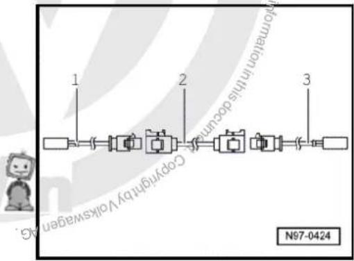 VOLKSWAGEN Golf Variant (1998) - Repairs to wiring with cross sections up to 0.35 mm ^4 - 2