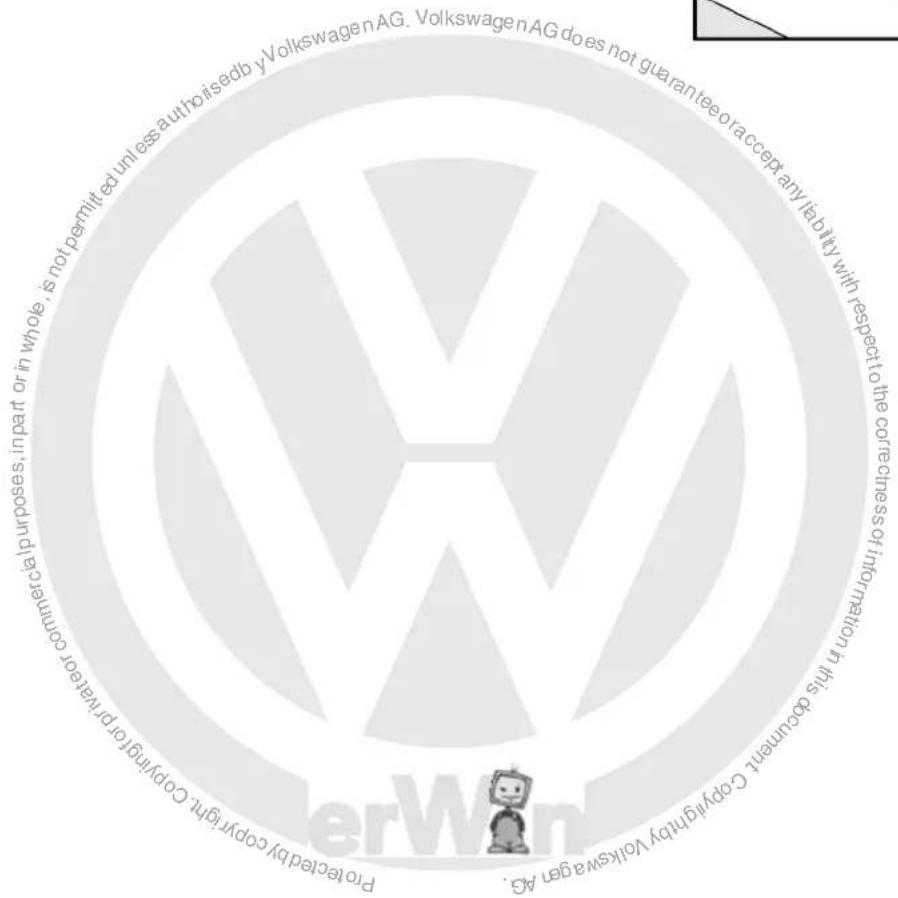 Protracted by copyright. Copyright becomes commercial purposes, in part or in whole, is not permitted unless authorised by Volkswagen AG. Volkswagen AG does not guarantee or accept any liability with respect to the correctness of information in this document. Copyright by Volkswagen AG.