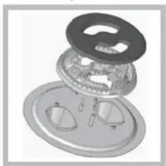 INDESIT I5GMHA(W) U - Replacing the Triple ring burner nozzles \* - 1