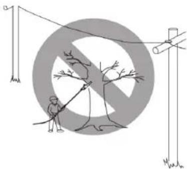Fieldmann FZP 6005 E - SAFETY INSTRUCTIONS WHEN WORKING WITH POLE-MOUNTED PRUNER - 4