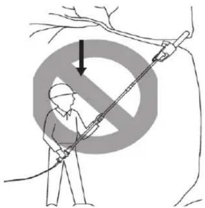 Fieldmann FZP 6005 E - SAFETY INSTRUCTIONS WHEN WORKING WITH POLE-MOUNTED PRUNER - 1