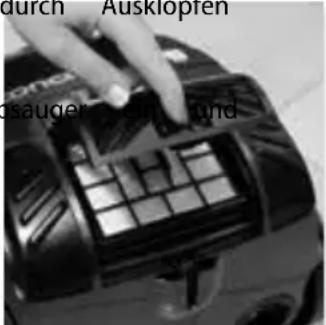durch Ausklopten ausager- und