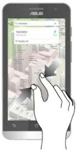 ASUS ZenFone C ZC451CG - การย้ายผ่านหน้าเพจหรือหน้าจอ - 3