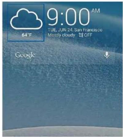 ASUS ZenFone C ZC451CG - การรับอํปเตตสภาพอากาศ - 1