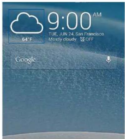 ASUS ZenFone C ZC451CG - การเรียกใช้แอบ Weather (สภาพอากาศ) - 1