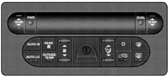 PAR DUAL TEMP AUTO HE REAR AUTO LO OUTSIDE TEMP 1