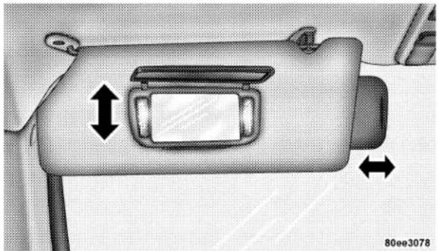 Chrysler Pacifica Touring (2005) - Illuminated Vanity Mirrors - 1