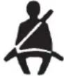Chrysler Sebring Coupe (2004) - Seat belt reminder/warning light - 1