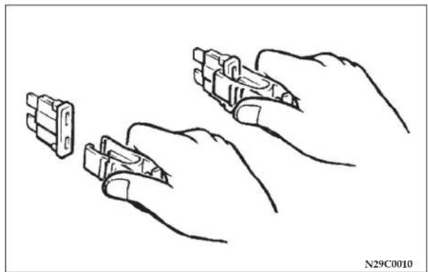 Chrysler Sebring Coupe (2004) - Engine compartment Fuse location table - 3