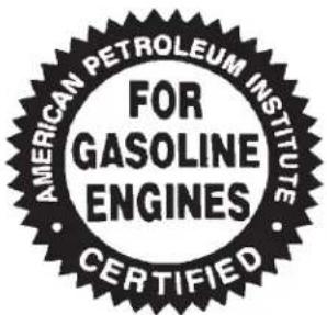 AMERICAN PETROLEUM INSTITUTE FOR GASOLINE ENGINES CERTIFIED
