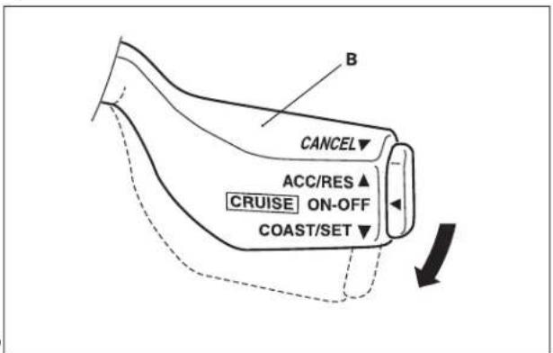 B CANCEL ACC/RES CRUISE ON-OFF COAST/SET