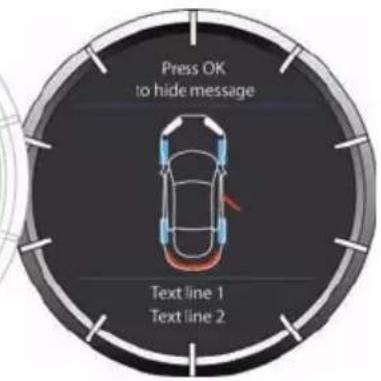 Press OK to hide message Text line 1 Text line 2