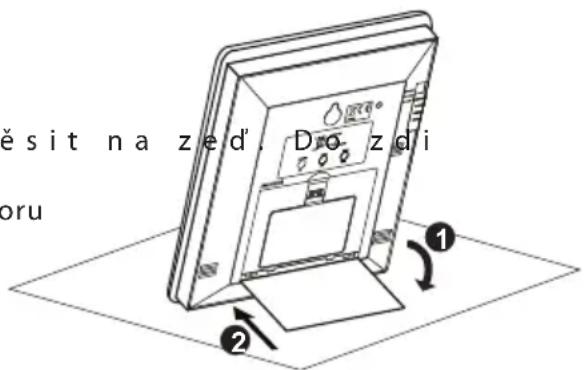 ECG DH 009 - Nástěnná montáž nebo použití stojánku - 1