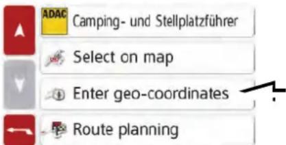 ADAC Camping- und Stellplatzführer Select on map Enter geo-coordinates Route planning