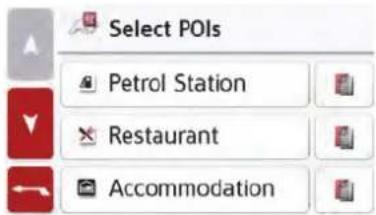 Select POIs Petrol Station Restaurant Accommodation
