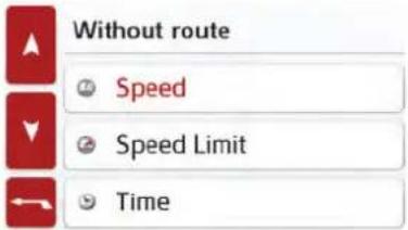 Without route Speed Speed Limit Time