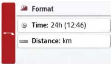 Format Time: 24h (12:46) Distance: km
