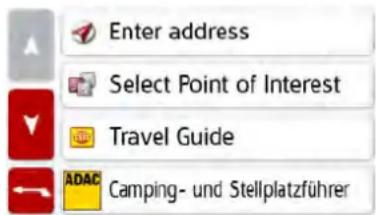 Enter address Select Point of Interest Travel Guide ADAC Camping- und Stellplatzführer