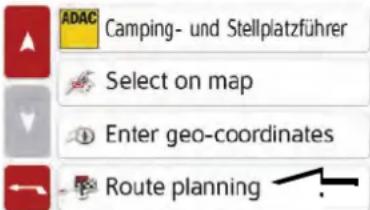 ADAC Camping- und Stellplatzführer Select on map Enter geo-coordinates Route planning
