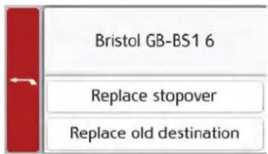 Bristol GB-BS1 6 Replace stopover Replace old destination
