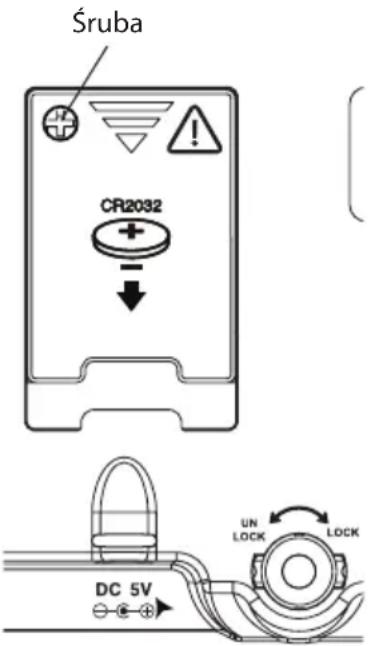 Śruba CR2032 UN LOCK LOCK DC 5V