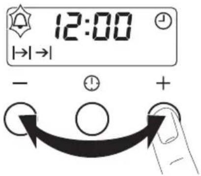 12:00 + - +